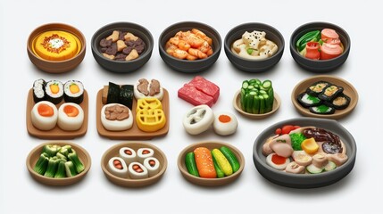 Asian Cuisine Dishes (3)