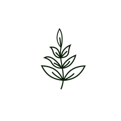 Summer flower leaf ornament design