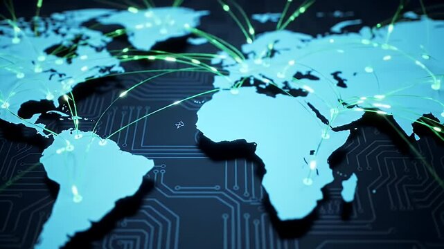 Global Network Connectivity: A Digital World Map