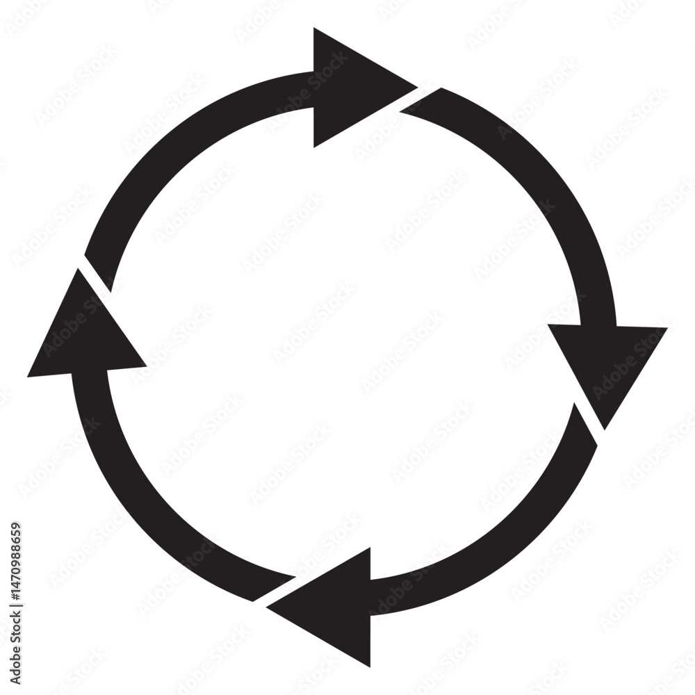 Poster collection of circular and refresh arrow icons. direction element. cursor sign. recycle symbol. vect
