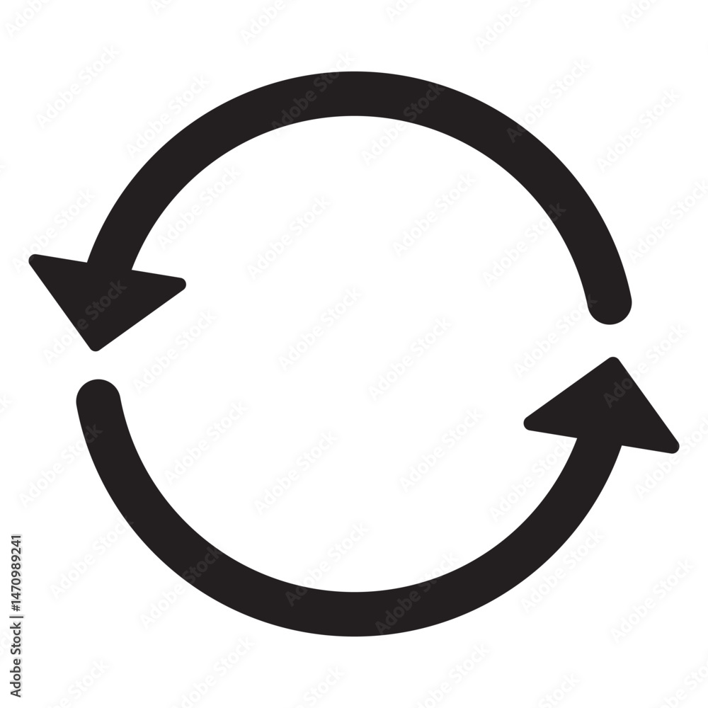 Poster refresh or reload arrows. circle arrow, connect or recycle digital icons. connection restart symbols
