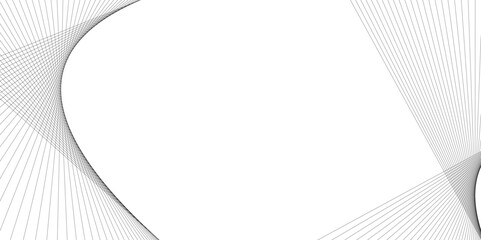 White wave curve lines banner background design. Abstract soft wave lines dynamic flowing gray light isolated background. Vector Illustration of the gray pattern of lines. Black stripes on white