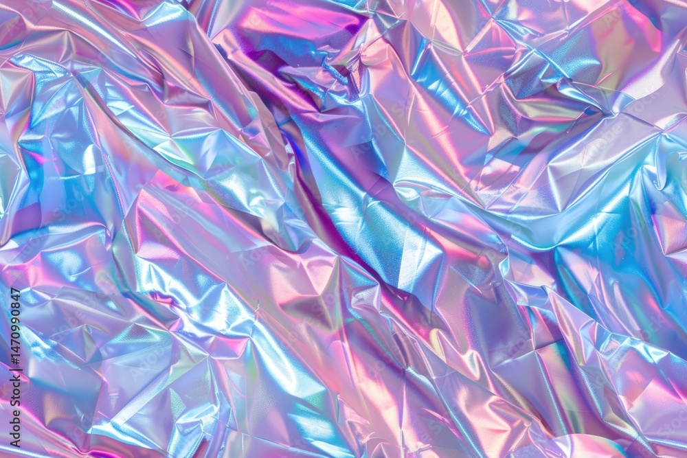 Poster iridescent abstract background with fluid holographic waves in pastel tones. background image of swi