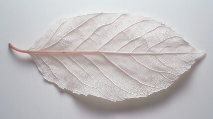 Translucent Leaf Detail On Light Background