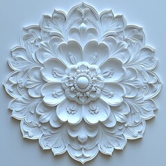 Elegant ornamental flower relief texture high resolution background