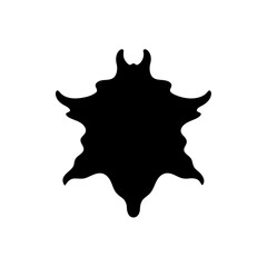 animal hide silhouette on white background  .svg