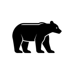 bear resistant food container silhouette on white 