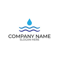 vector design elements for your company logo, water logo. modern logo design, business corporate template. water pictorial logo.