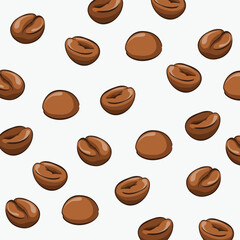 Coffee beans background. coffee background. Coffee beans in frames, border. Coffee Beans Illustration for packaging.
