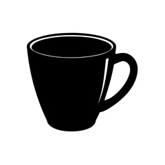 cup silhouette on white background  .svg