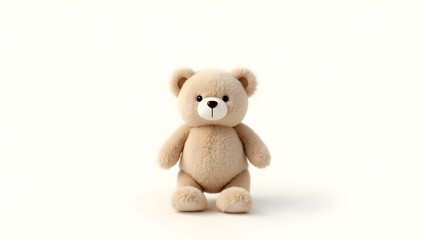 Fototapeta premium teddy bear isolated on white, brown teddy bear, teddy bear isolated, 