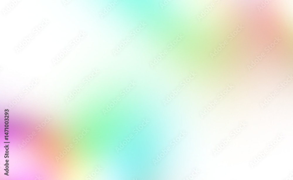 Poster abstract multicolor blurred gradient shape cutout on transparent background, glowing colors gradient