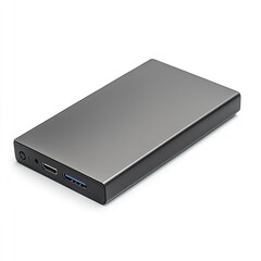 Portable charger power bank external battery pack for smartphone tablet usb c fast charging powerbank gray