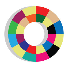 Obraz premium Lifebuoy icon. Simple colourful lifebuoy ring icon symbol website graphic design. Lifestyle Life buoy vector sign isolated on white background. Vector image.