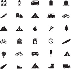 Tent Under the Stars Silhouette Scene

Campfire Night with Trees Vector Art

Family Camping Trip Silhouette Design

Mountain Camping Adventure Vector

Hikers Resting by Tent Silhouette