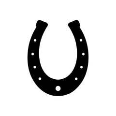 horseshoe magnet silhouette on white background .svg