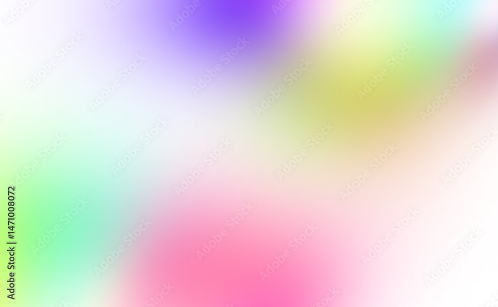 Canvas Prints abstract multicolor blurred gradient shape cutout on transparent background, glowing colors gradient