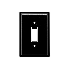 light switch silhouette on white background  .svg