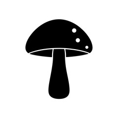 mushroom cap silhouette on white background  .svg