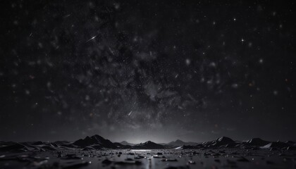 Inky black canvas, countless sparkling stars, midnight ,  starfield,  astronomical