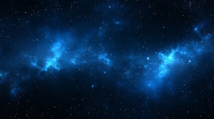 Fototapeta premium Deep Space Nebula: A Cosmic View blue background