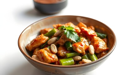Delicious Kung Pao Chicken with Peanuts and Green Beans