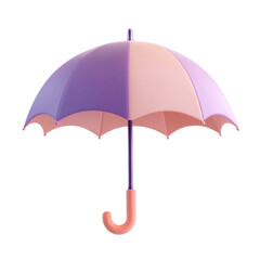 red umbrella isolated on white