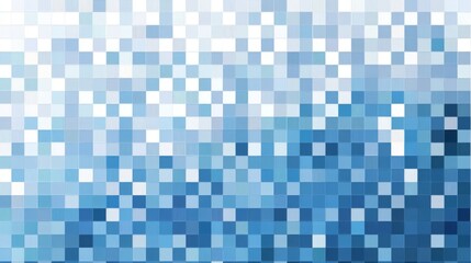 Fototapeta premium Abstract Blue Pixelated Pattern blue background
