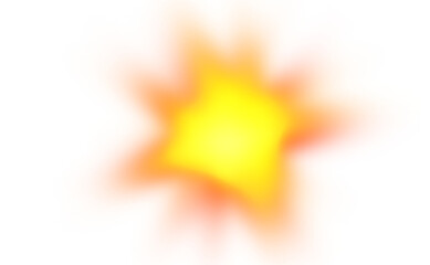 Abstract multicolor blurred gradient shape cutout on transparent background, glowing colors gradients effect, grungy texture, vibrant colors.