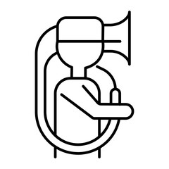 saxophonist outline icon