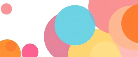Minimalist geometric wallpaper featuring overlapping circles in a creative abstract composition, graphic, surface