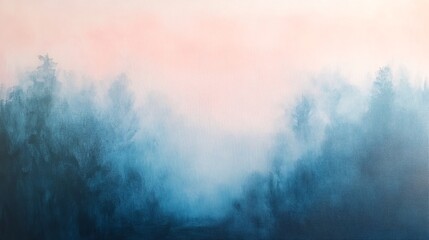 Gradient from soft pink to soft blue creating a peaceful serene transition of colors.