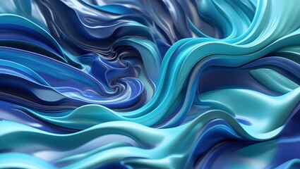 Obraz premium Breathtakingly Detailed 3D Abstract Fluid Art Render