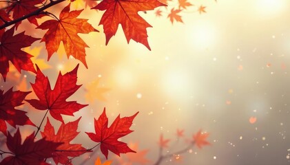 Abstract autumn leaves forming a late-season design , artistic, autumn, nature