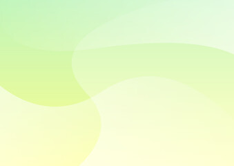 緑色の抽象的なウェーブ背景イラスト