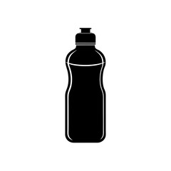 water bottle silhouette on white background  .svg
