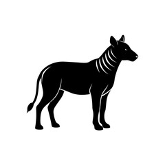 wild animal silhouette on white background  .svg
