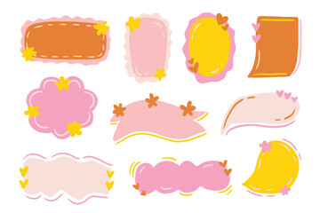 Cute and Playful Blank Sticker Label