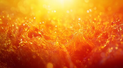 Gradient from vibrant orange to neon yellow with a bright sun-like glow.