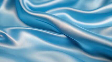 Obraz premium Abstract Light Blue Satin Fabric Texture
