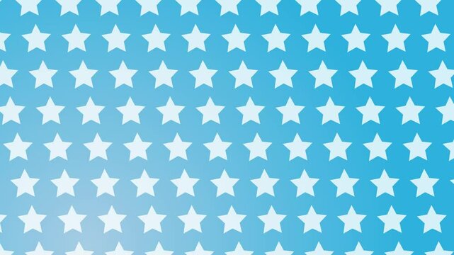 Animation of a star pattern with a light blue gradient background