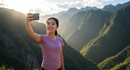 Golden Hour Summit Selfie