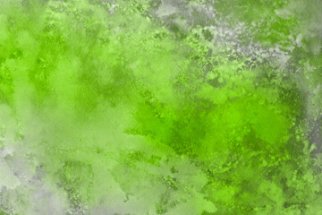 green watercolor paint abstract background