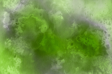 green watercolor paint abstract background