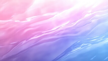 Obraz premium Abstract Pastel Pink and Blue Flowing Waves Background