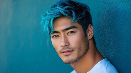 Gradient from vibrant teal to ocean blue with glowing liquid-like effects.