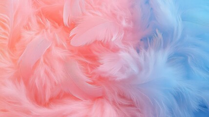 Abstract Pastel Pink and Blue Ice Crystals Texture
