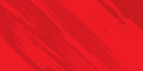 Dark red tech minimal background with abstract stripes and dots. Vector illustration