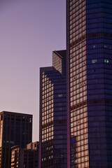 Obraz premium Exterior of modern architecture, modern city building. Modern architecture abstract background, building abstract.