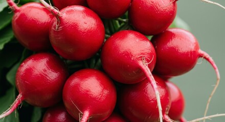 Close-up of fresh radishes